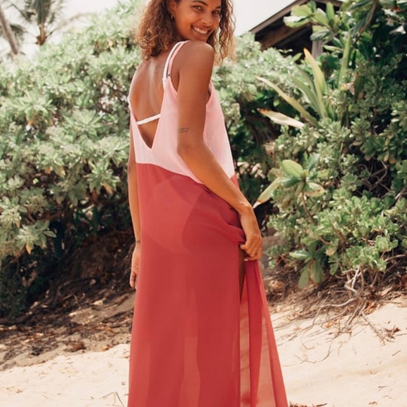 NWT- Seaside Retreat Red and Blush Maxi
Cover-Up - Picture 2 of 5